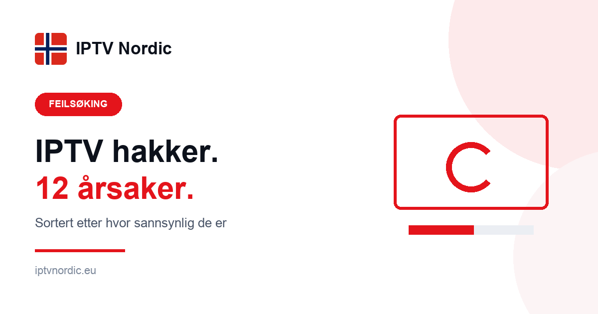 Illustrasjon: en TV-skjerm med bufferring og en halvfylt lastelinje